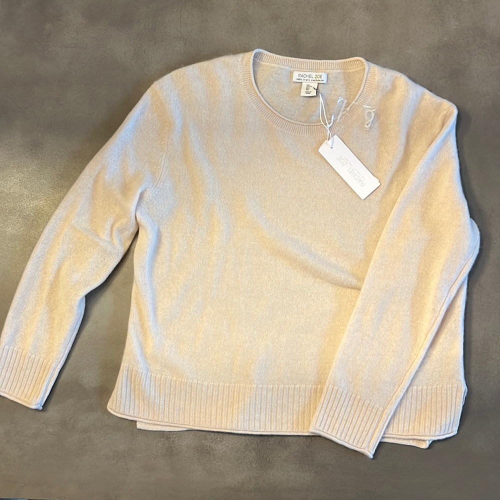 **Brand New With Tags** Cashmere Sweater | Rachel Zoe | Cream | Size Large